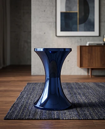 tabouret tamtam chrome
